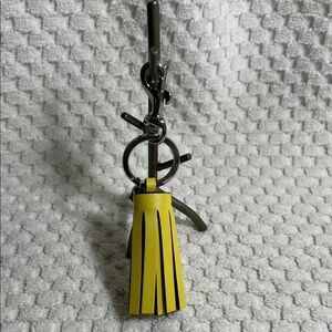 Coach Yellow Tassel Keychain